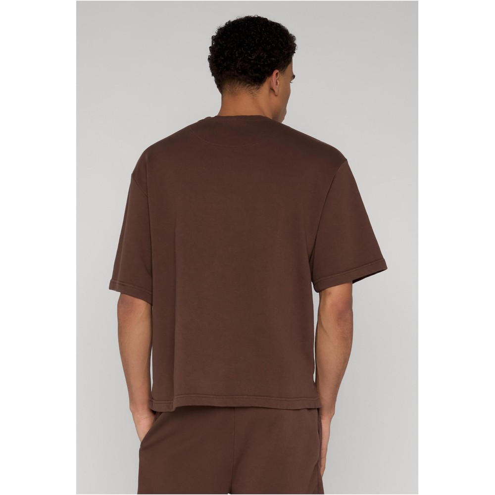 Urban Classics - Heavy Washed Boxy Mens Tshirt - Brown